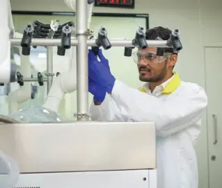 Managing wastewater at a plant.