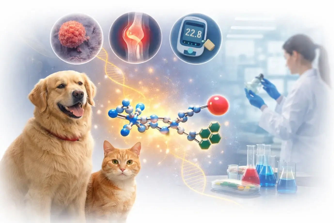 Peptide conjugates for targeted drug delivery in veterinary oncology and companion animal health